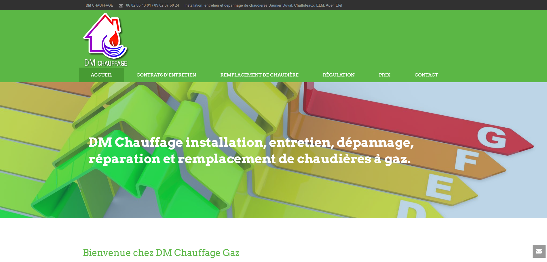 Logo de DM Chauffage